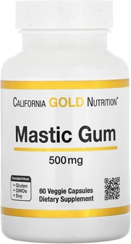 Смола мастикового дерева California Gold Nutrition Mastic Gum, 500 mg, 60 Veggie Capsules