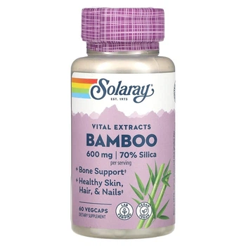 Бамбук Solaray (Bamboo) 300 мг 60 капсул SOR03075