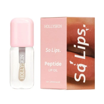 Увлажняющее масло для губ HOLLYSKIN So Lips Peptide Lip Oil №001 Lemon Glaze, 4 мл (4823109703889)