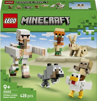 Конструктор LEGO Minecraft Куриный жокей: атака в пустыне 428 деталей (21592)