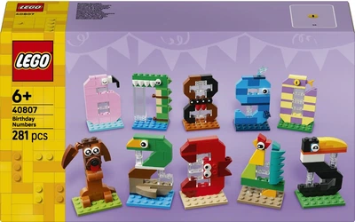 Конструктор LEGO Iconic Цифры на день рождения 281 деталь (40807)