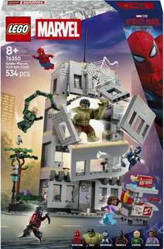 Конструктор LEGO Super Heroes Marvel Епічна сутичка Людини-Павука проти Халка 354 деталі (76350)