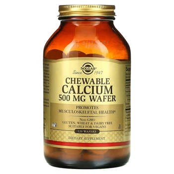 Жувальний кальцій Solgar (Chewable Calcium) 500 мг 120 жувальних таблеток (SOL-00410)