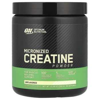Optimum Nutrition, мікронізований креатин у порошку, нейтральний смак, 300 г (OPN-02384)