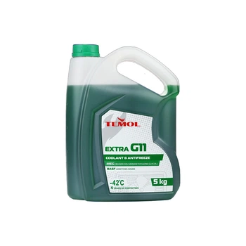 Антифриз Temol Antifreeze Extra G11 Green -42 ºС 5 кг зеленый
