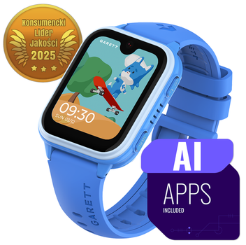 Smartwatch dla dzieci Garett Kids Vibe Ai 4G Blue (VIBE_AI_BLUE)