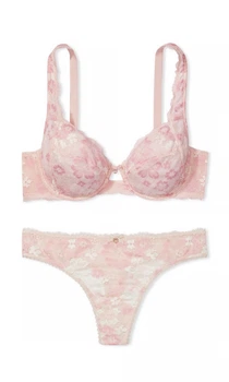 Комплект білизни The Fabulous by Victoria's Secret Full Cup Lace Bra Рожевий 34C-L