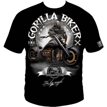 Футболка мужская Silberrücken Gorilla Biker GB84 Gorilla Hoss черная XL (MD7706-1)