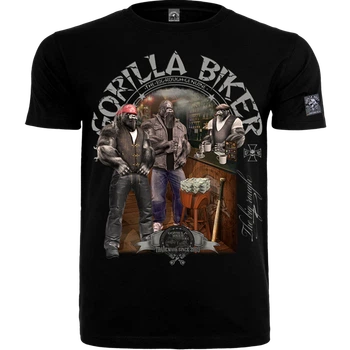 Футболка мужская Silberrücken GB78 Gorilla Biker Deal черная XL (MD7707-1)