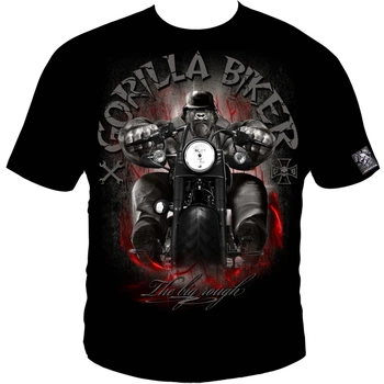 Футболка мужская Silberrücken Gorilla Biker GB56N My Way черная L (MD7708-1)