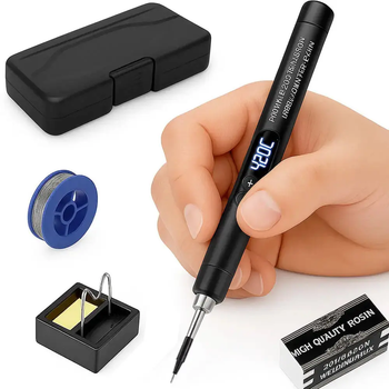 Паяльник с регулировкой температуры 8Вт, USB, 260-420°C, C200S G SET / Портативный паяльник / USB паяльник