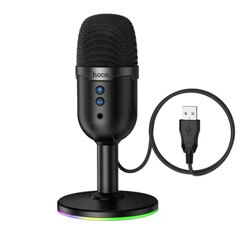 Мікрофон Hoco L25 Bright USB desktop microphone Black