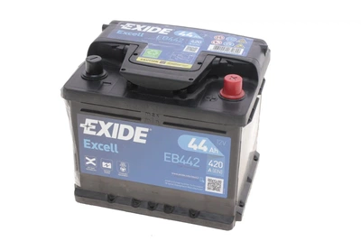 Акумулятор EXIDE EB442 Ford Focus, Fiesta, Sierra; Suzuki SX4; Opel Astra, Omega, Kadett, Ascona; Porsche 911; Volkswagen Scirocco, Golf, Jetta, Polo; Audi 80; Seat Toledo 000915105DA, 24410AY60A, 4G0915105G