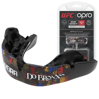 Спортивная капа UFC x OPRO Charles Oliveira для бокса и единоборств взрослая черная (77D215467D9D)