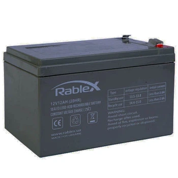 Акумулятор Rablex 12V 12Ah 1/20