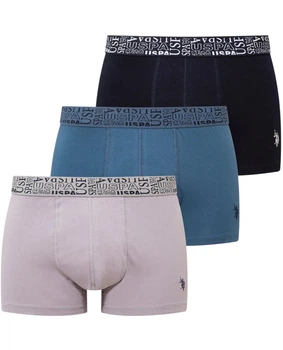 Набор трусов-боксеров мужских 3шт. U.S. Polo Assn. 80543 3XL разных цветов (8684841308192)