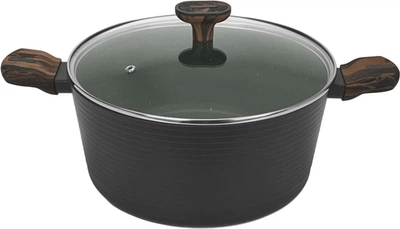 Каструля Fissman CUISINE зі скляною кришкою 28x13.5 см 7.1 л (14594_F)