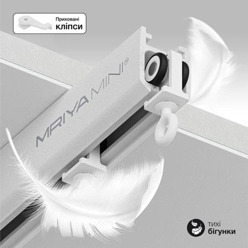 Стельовий карниз накладний Mriya Mini Білий (M.MINI.01)