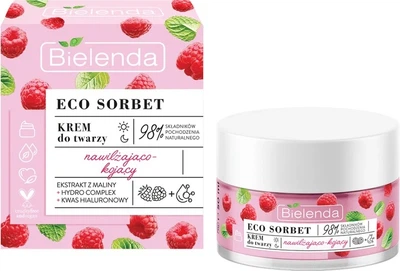 Крем для лица Bielenda Sorbet Raspberry увлажняющий и успокаивающий 50 мл. (5902169042738)