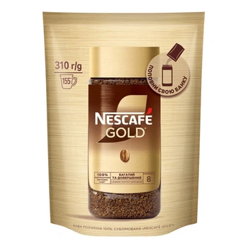 Кофе Nescafe Gold растворимый сублимированный 310 г. (8445290777454)