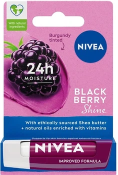 Бальзам-догляд для губ NIVEA Blackberry shine Ожинове сяйво 4.8 г (4006000002033)