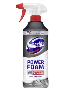 Спрей-пена для чистки унитаза и ванной Domestos Пауэр для удаления налета 435 мл (8720181721335)