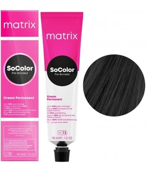 Крем краска для волос Matrix SoColor Pre-Bonded 1A 90 мл. (3474637263218)