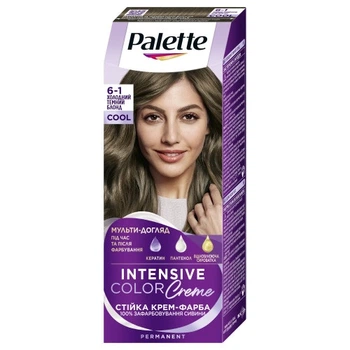 Краска для волос Palette 6-1 темный холодный блонд 110 мл. (9000101768701)