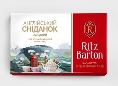 Чай Ritz Barton Английский завтрак 48 пак. х 1.5 г. (4820279612225)