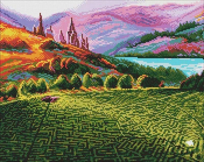 Алмазна мозаїка Harry Potter: Лабіринти Warner Bros. 40х50 Ідейка (AMO20359)