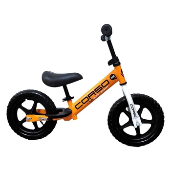 Детский беговел Corso Sprint SQ-47344, оранжевый, колеса 12" EVA, стальная рама