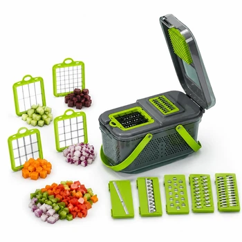 Овочерізка Мультислайсер vegetable cutter Механічний ручний подрібнювач мультирізка для овочів та фруктів