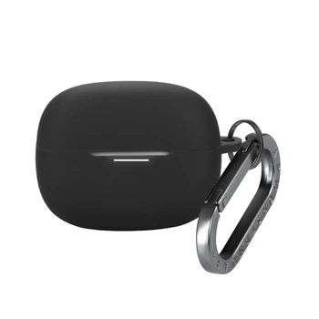 Силиконовый чехол для наушников Xiaomi Redmi Buds 8 Pro, Hang Case, черный, ультратонкий защитный кейс толщиной 2 мм, защита от царапин, пыли и ударов, компактный, с карабином для крепления, ArmorStandart (ARM91108)