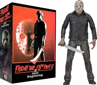Коллекционная фигурка Джейсона Вурхиза / Jason Voorhees Figure — Friday the 13th Part V: New Beginning, 18 см. Экшн фигурка для фанатов ужасов | Подарок фанату "Пятница 13-е"