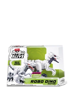 Интерактивная игрушка ROBO ALIVE серии "Robo Dino" S1 — Раптор цвет белый ZURU ЦБ-00295588