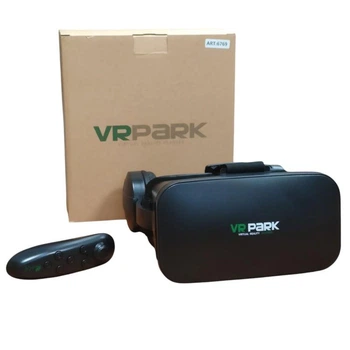Очки-шлем виртуальной реальности VR BOX VRPARK 6769 с наушниками и пультом управления Черные