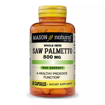Со Пальметто Mason Natural (Saw Palmetto) 500 мг 60 капсул MAV11515