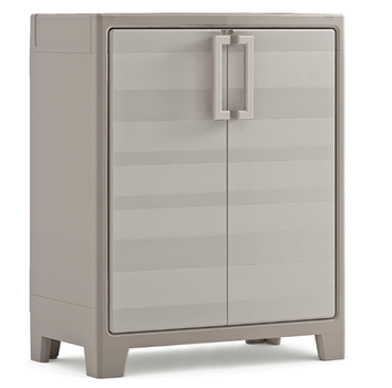 Шкаф багатофункціональний пластиковий Keter Kis Gulliver Cabinet Low 240862 бежевий