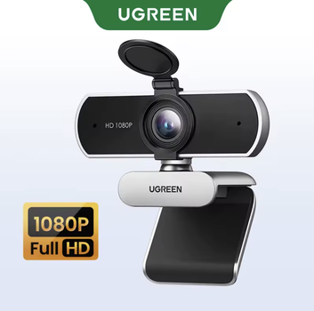 Веб-камера UGREEN Full HD 1080P с автофокусом PDAF и AI шумопоглощением — веб камера для ПК ноутбука Zoom Teams Google Meet
