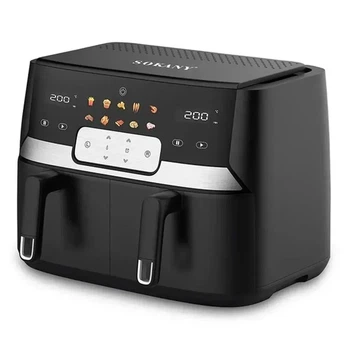 Аэрофритюрница-мультипечь Sokany SK-ZG-8047 с двумя камерами, 10 л (5+5 л), 3400 Вт (5191)
