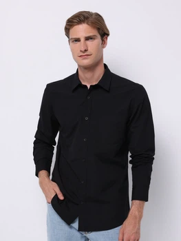 Рубашка хлопковая мужская Colin's CL1070376BLK S Black (8684112315256)