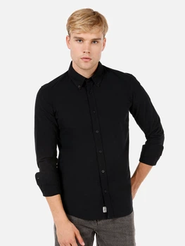 Рубашка хлопковая мужская Colin's CL1071394BLK S Black (8684112323824)