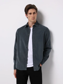 Рубашка вельветовая мужская Colin's CL1076851SAG L Sage (8684112964300)