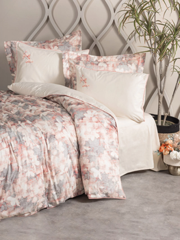 Постільна білизна євро розмір Cotton Box Elite Satin Layana Pembe