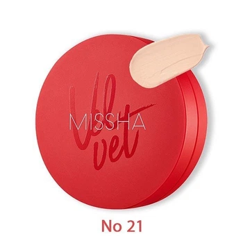 Тональный кушон с матовым финишем MISSHA Velvet Finish Cushion (SPF50+/PA+++) 15g №21