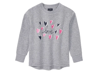 Свитшот двунитка для девочки Lupilu LYCRA® 386730 110-116 см (4-6 years) Серый