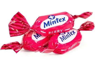 Карамельні цукерки Рошен Mintex+ Mint зі смаком лісових ягід 1 кг ( Мінтекс мінт )