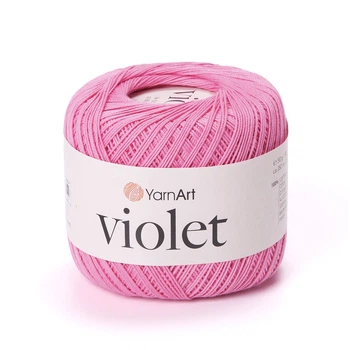 Пряжа мерсеризована YarnArt Violet 50г бавовна малина №5001 (23505001)