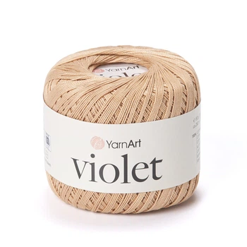 Пряжа мерсеризована YarnArt Violet 50г бавовна какао №5529 (23505529)
