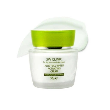 Крем для лица увлажняющий 3W Clinic Aloe Full Water Activating Cream (50 g)